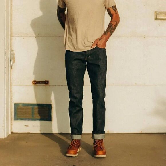 NWOT Taylor Stitch The Slim Jean Sz 29 in Natural Indigo Selvage Dark Wash $238
